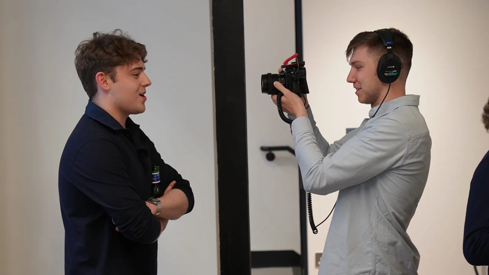 Joe filming